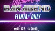 Text auf lila Hintergrund: Ultraviolett Barabend: FLINTA* only am Freitag 17.5. ab 20 Uhr im LiZ in der Karolinenstraße 21.