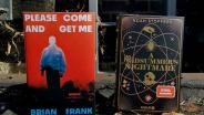 Die zwei Bücher Please come and get me und A Midsummer´s Nightmare stehen nebeneinander. Im Hintergrund ist eine Ziegelsteinmauer und eine Eisenleiter zu erahnen.